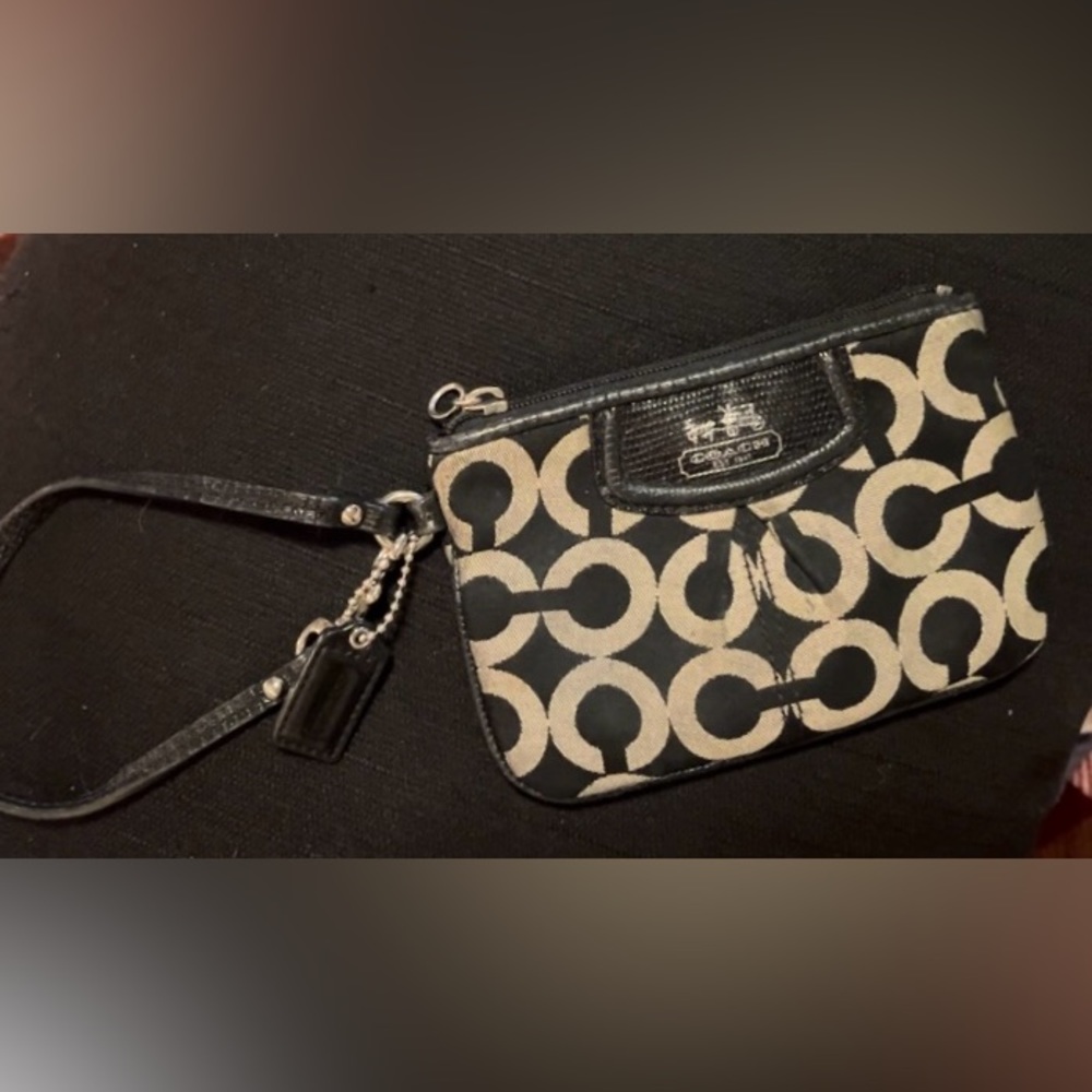 COACH signature wristlet